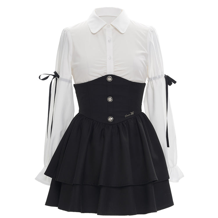 Star Silver Moonfal shirt & strap skirt