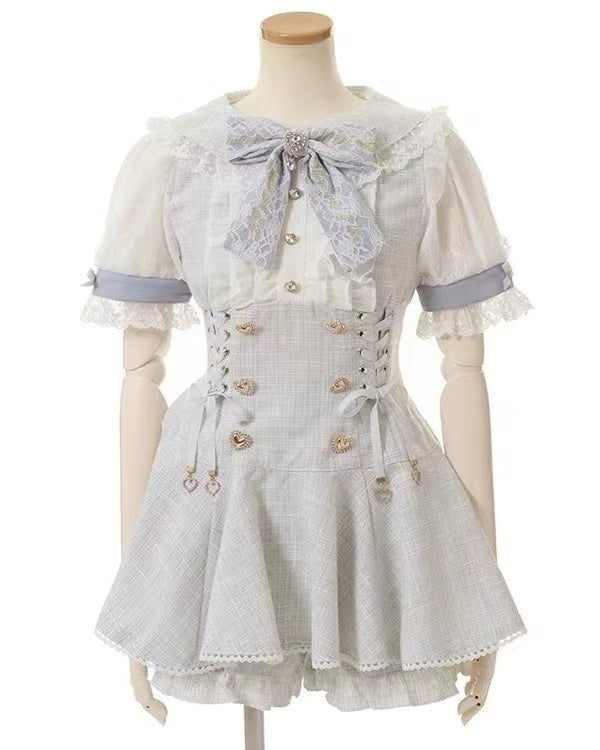 Ensemble deux pièces chemise et short parfumés de type production de série de mines japonaises 6222